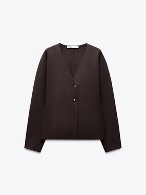 ZARA KNIT WRAP TOP